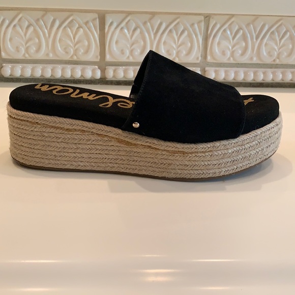 Sam Edelman Weslee Suede PlatformEspadrille Slides - Picture 4 of 13
